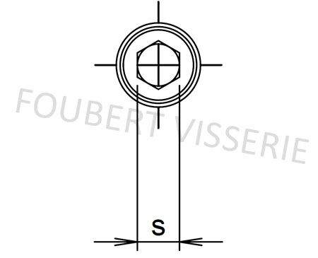 Empreinte-vis-metaux-Sans-tete-hexagonale-creuse-din913-iso4026