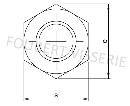 Écrous hexagonaux HU ISO 4032 - M4 - VI10034 